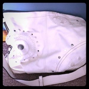 Coach satchel style white bag